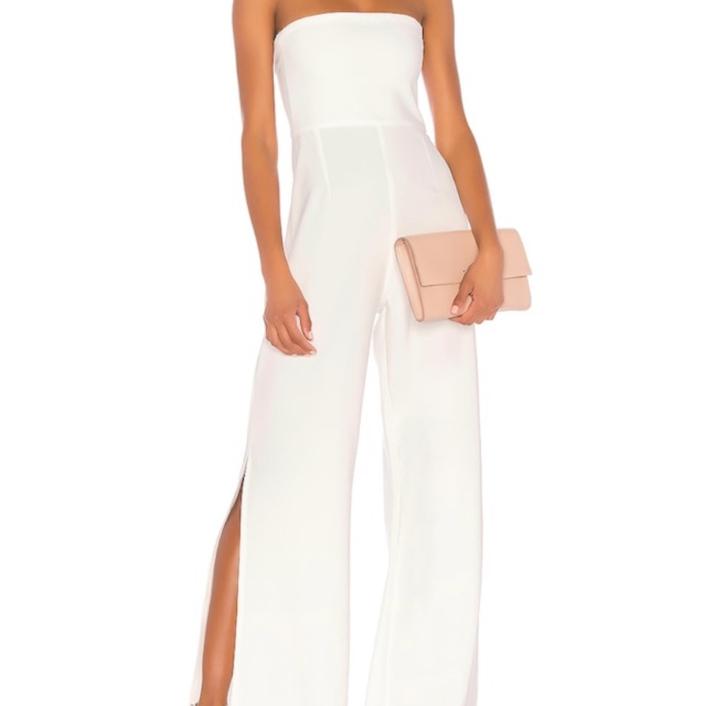 Nookie Ivory Glamour jumpsuit, strapless, never worn, perfect for brides! Xsmall